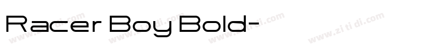Racer Boy Bold字体转换